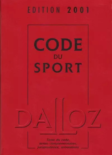 Code sport édition 2001 - code,